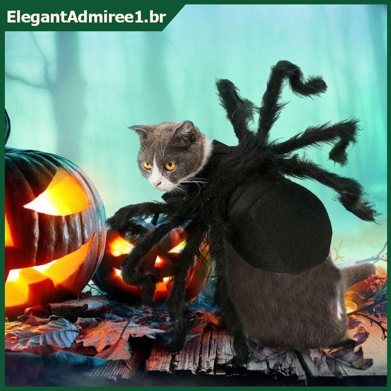 ELEGA Pet Cão E Gato Traje Halloween Aranha Transformação Roupa Para Animais De Estimação Engraçado Cosplay Vestir-Se Ro