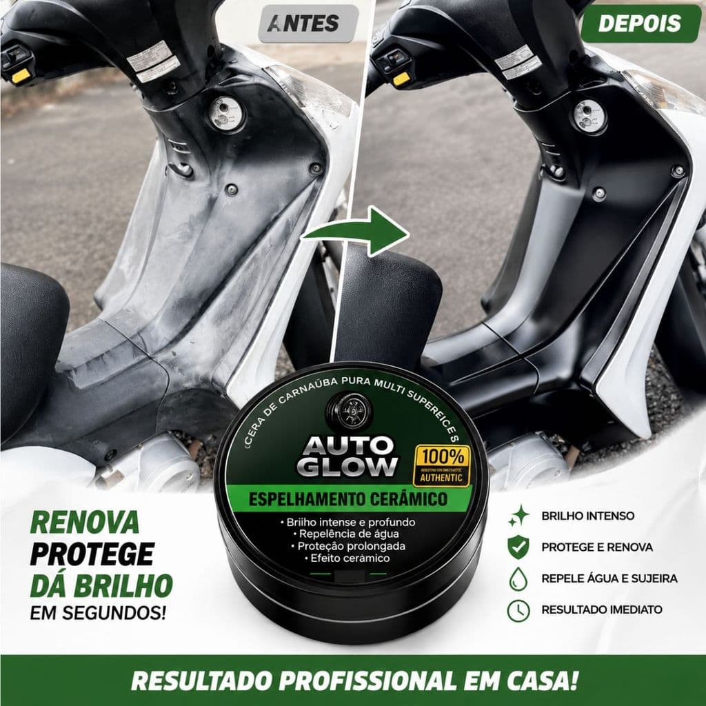 Revitalizador De Plástico Automotivo auto glow Cera Moto E Carro Para Choque Original