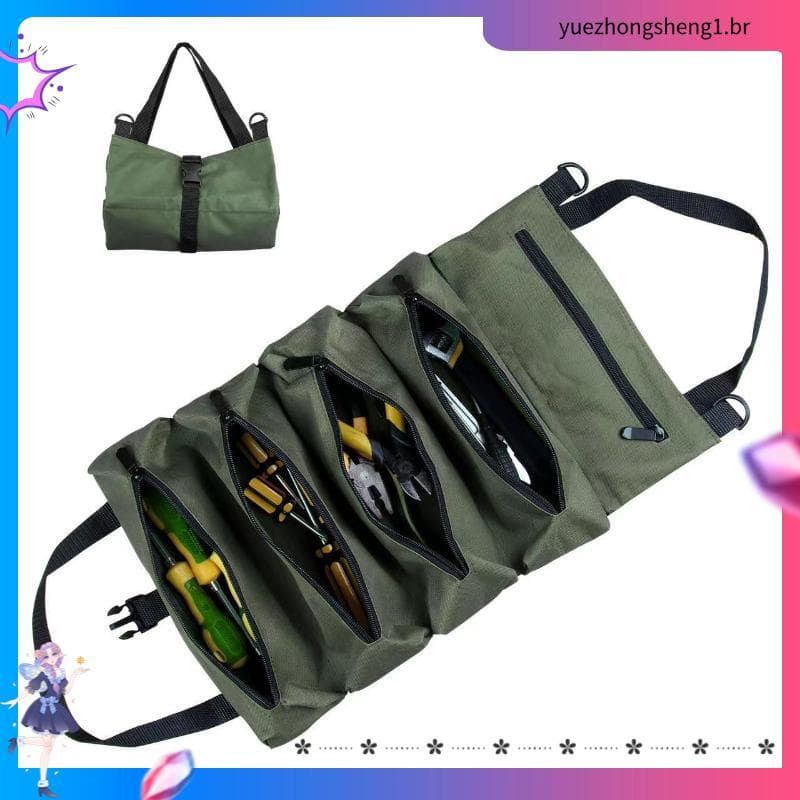 Bolsa de ferramentas multifuncional de lona, bolsa portátil para reparo de eletricista, resistente ao desgaste, portátil