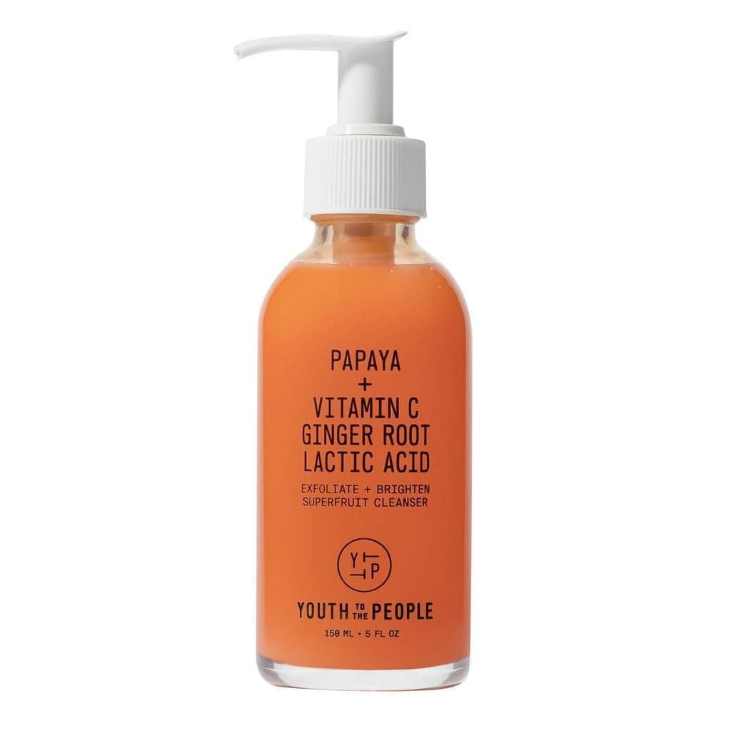 YouthToThePeopleSuperfruitFacialCleanser - Papaia+VitaminaC, Esfoliante Suave para o Rosto, Renovação Celular com AHA+BH