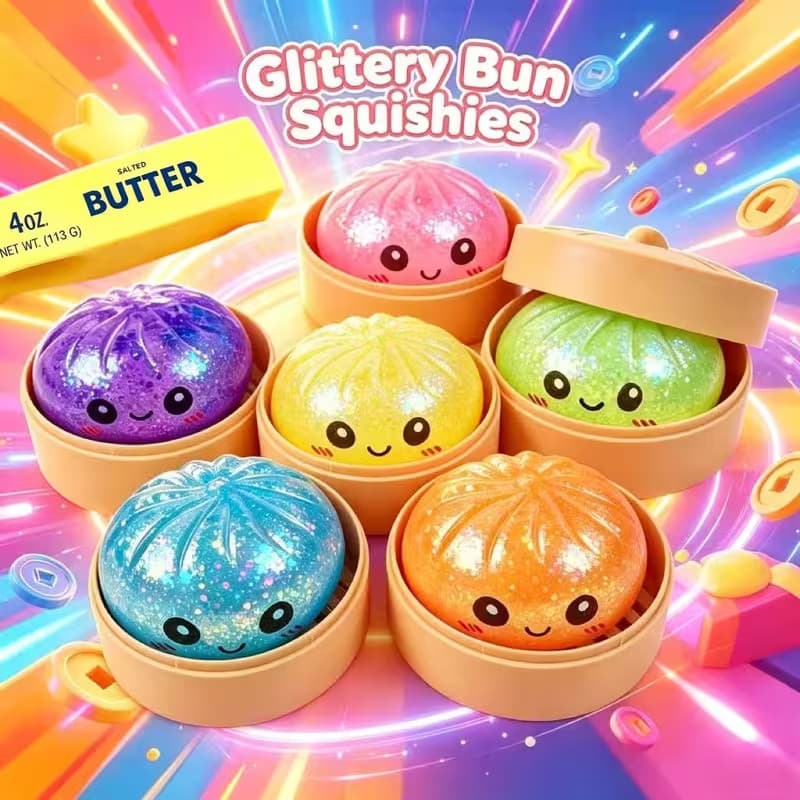 5cm/8.5cm Squeeze Squishy Dumpling Toy 2026-Brinquedo Mochi Super Macio , Alívio Eficaz Do Estresse