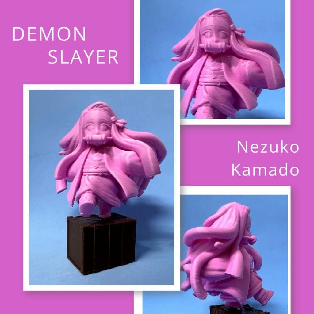 Nezuko Kamado Demon Slayer Kimetsu No Yaiba Impressão 3D Coleção Decoração