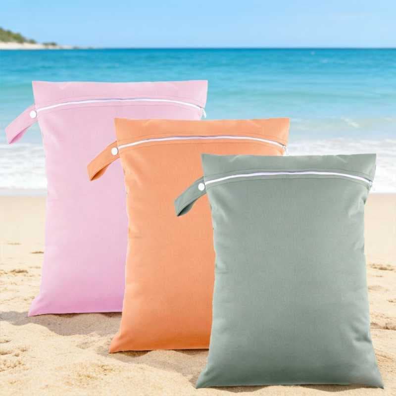 Duas Sacolas de Armazenamento para Viagem Impermeáveis, Reutilizáveis e Portáteis para Roupas Sujas e Itens Domésticos