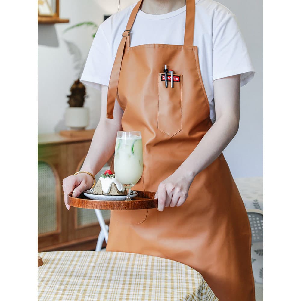 Avental de cozinha doméstica à prova d'água, à prova de óleo, roupas de trabalho para limpar as mãos, masculino, japonês