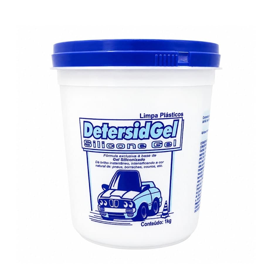 Silicone Perfumado Em Gel Para Painel De Carro Borrachas Couro Limpa Plástico 1kg Detersid