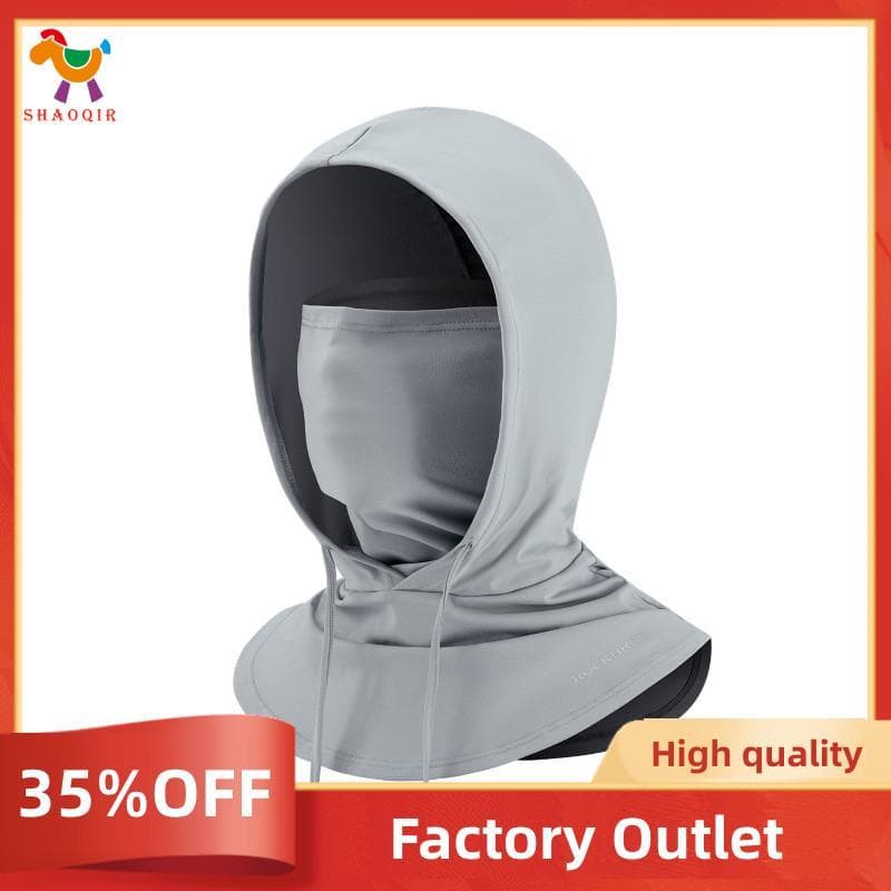 Proteção Solar De Seda Gelo Ciclismo Capa Facial Completa Máscara Resfriamento Pescoço Gaiter Rosto Respirável Para Moto