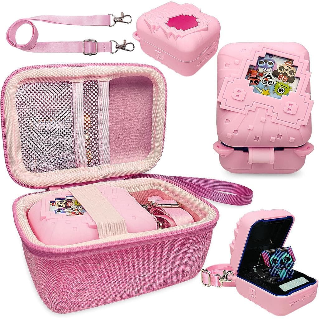 Estojo rígido JCHPINE e capa de silicone para o Bitzee Disney Interactive Digital Pet, estojo protetor para acessórios d