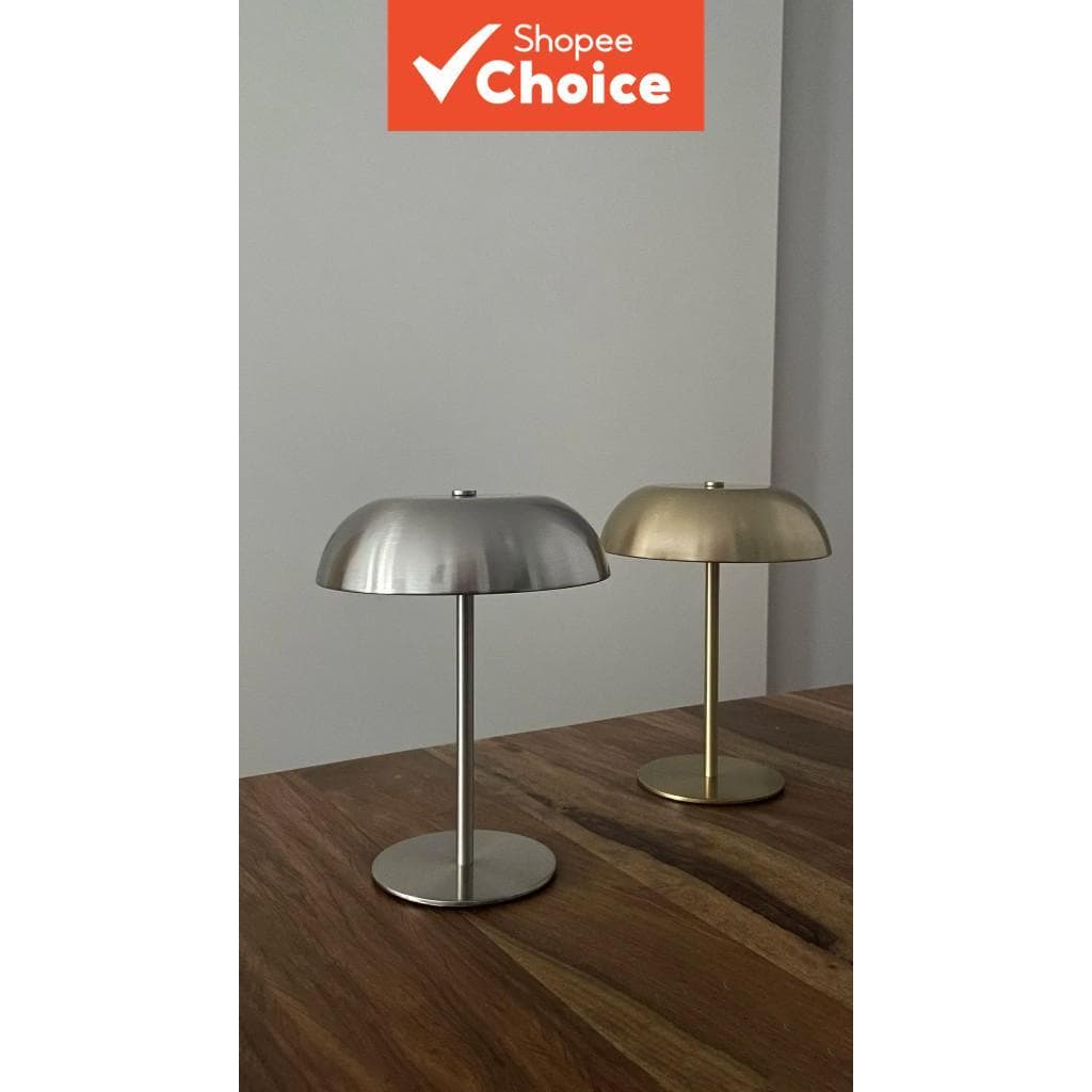 Luminária de Mesa LED USB Recarregável em Formato de Cogumelo, Moderna, para Quarto, Sala de Estar e Escritório