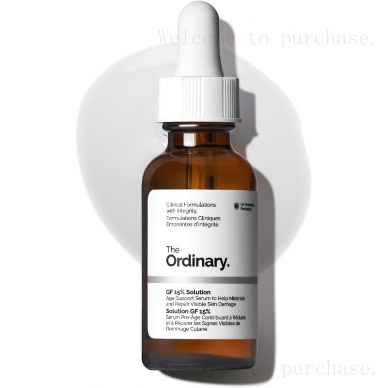 The Ordinary GF 15% Solution, Fórmula Anti-Envelhecimento para Reparação Visível da Pele e Rugas, 30ml YIUQ