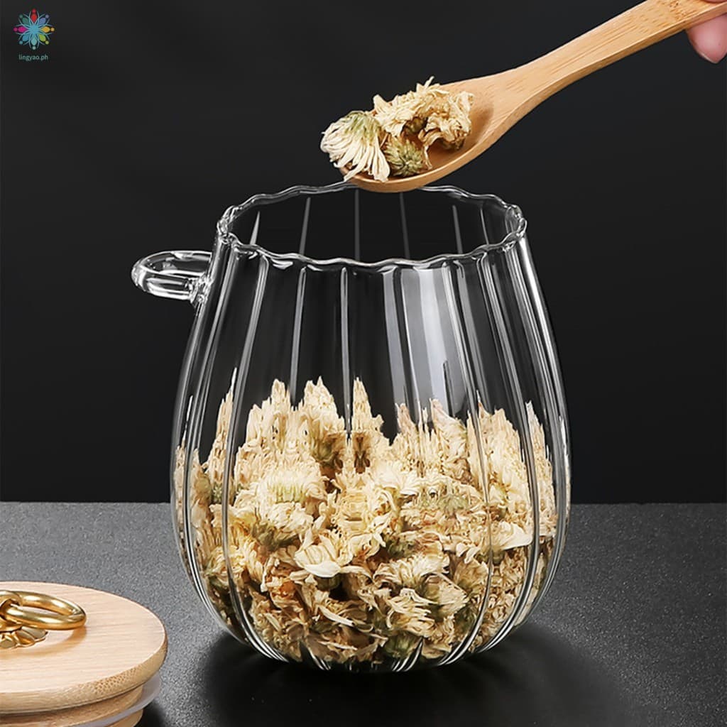 Frasco De Armazenamento Para Decoração De Cozinha , Transparente E Limpo Armazenar Lanches De Doces Chá