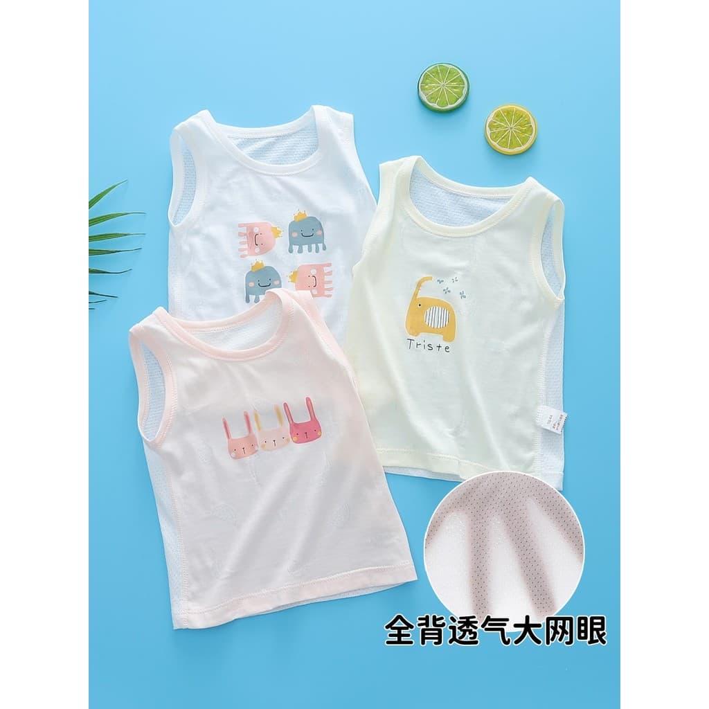 Roupa interna para bebê sem mangas com obstáculos para crianças verão