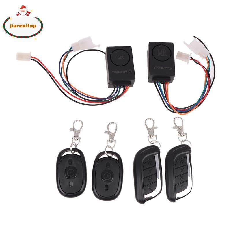 jiarenitop Scooter Elétrico Inteligente Bicicleta Segurança Anti Perda Controle Remoto Detector Alarme 36V-72V 125dB E-B