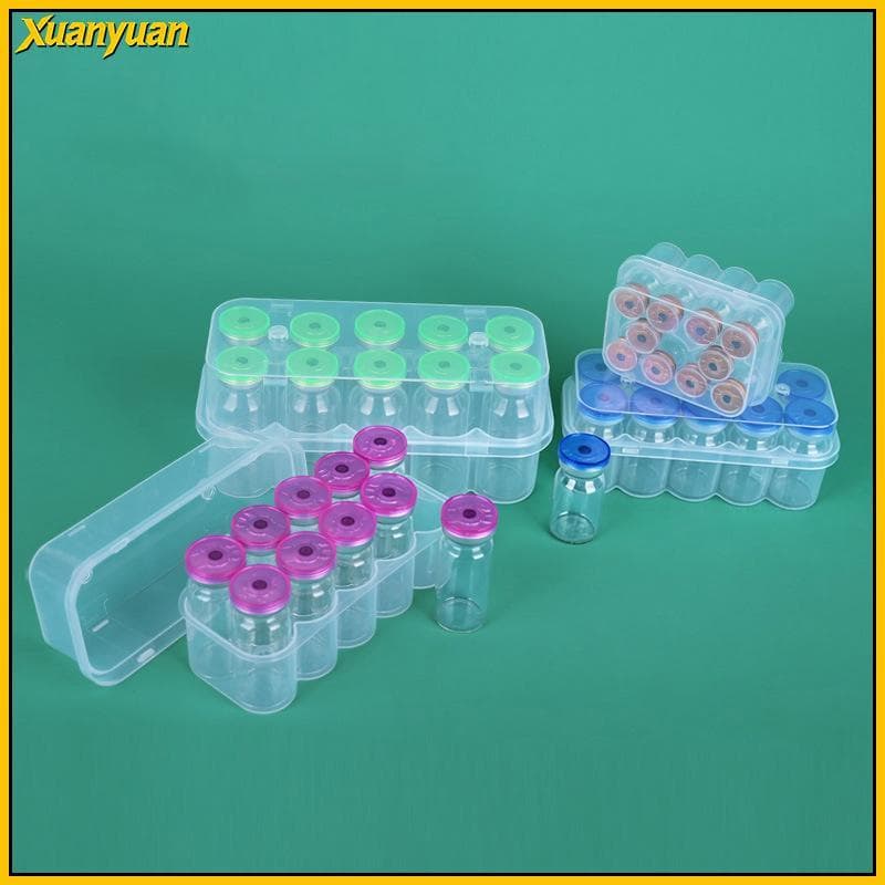 XYuan Caixa De Armazenamento De Peptídeo , Mini Frasco Selado À Prova De Choque , Cabe Em Garrafas De 3/5/7/10/20ml Para