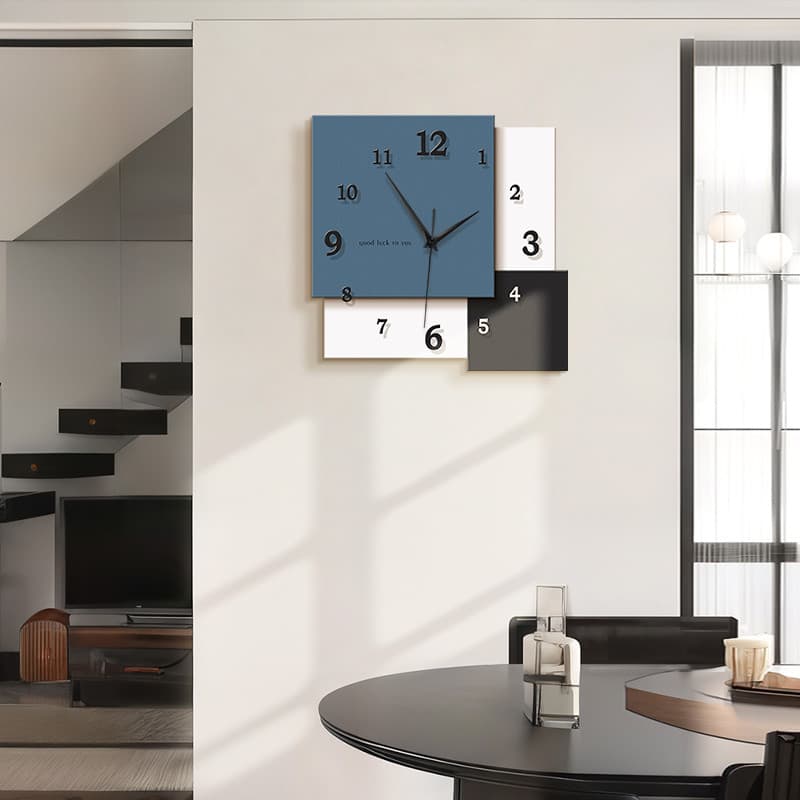 Criativo simples sala de estar TV fundo relógio de parede doméstico mudo High-End novo estilo restaurante relógio de par