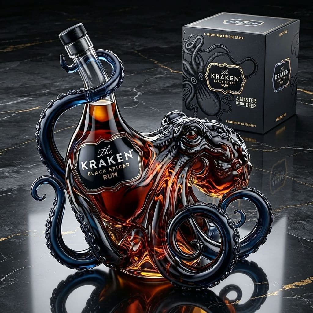 Garrafa de embalagem de vinho estrangeiro polvo personalizado garrafa vazia criativa garrafa de vinho de vidro de borosi