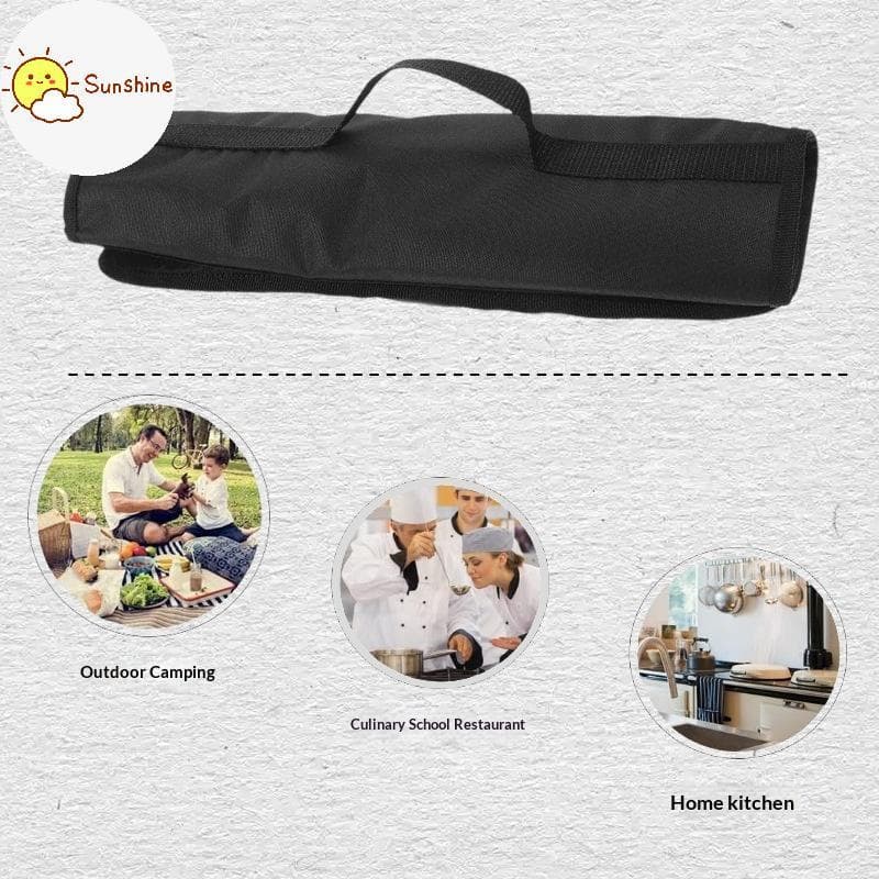 OMS Bla Chef Faca Rolo Saco 5 Poetas Carry Case Portátil Oxford Cozinha Facas Sacos De Armazenamento Durável Transportan