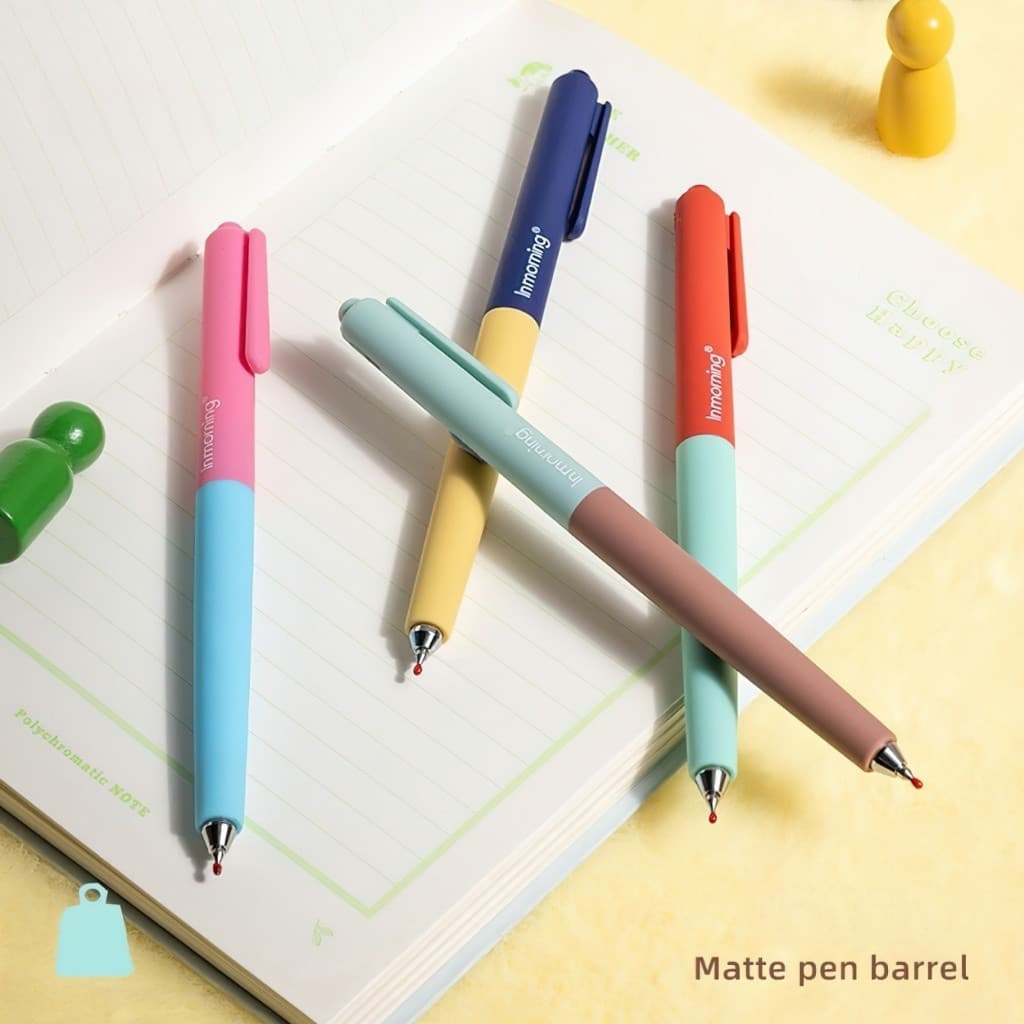 Penlab Canetas De Gel Retráteis Série Misty Island , 4 Peças , Barril Ponderado Fofo , Ponta Esferográfica De 0.5 Mm , T