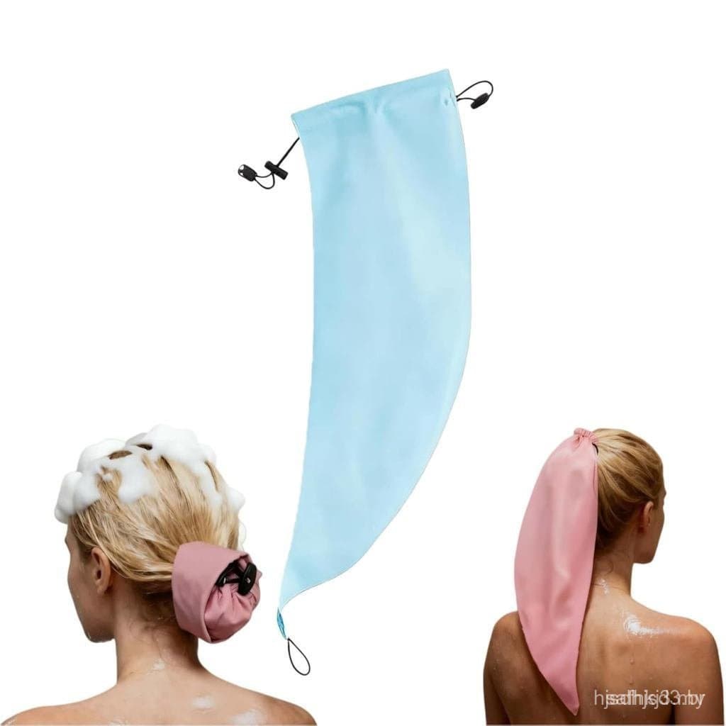 Touca de Banho CrownWashing, Reutilizável, Impermeável, Adequada para Cabelos Longos, Ajustável, Touca de Banho Especial