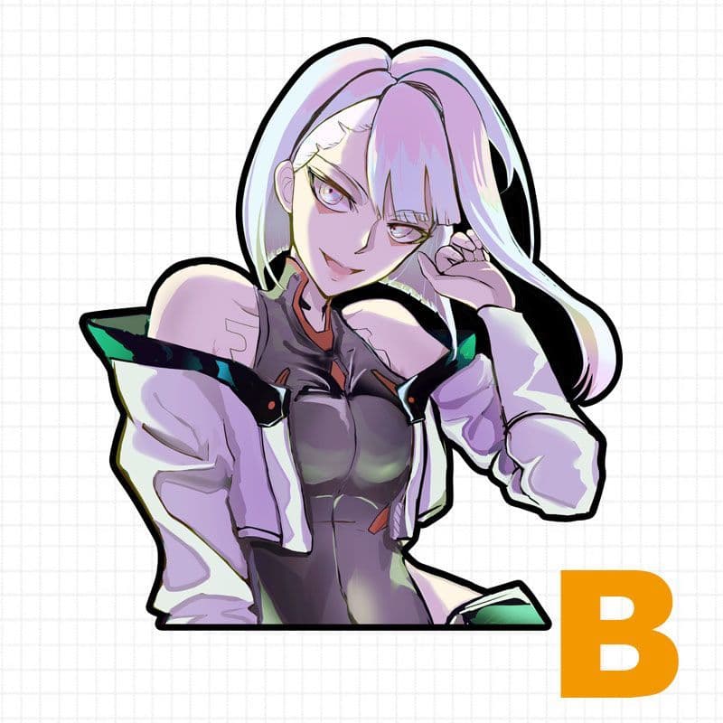 XYLDN84 Cyberpunk Anime adesivo borda Walker adesivo bidimensional Lucy à prova dwaterproof água computador caso Noteboo