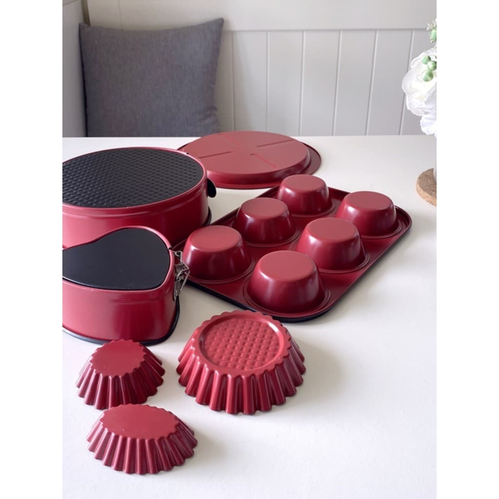Conjunto de molde de bolo de Chiffon antiaderente, utensílios de forno, Mousse, fundo vivo, ferramenta de cozimento, 13c