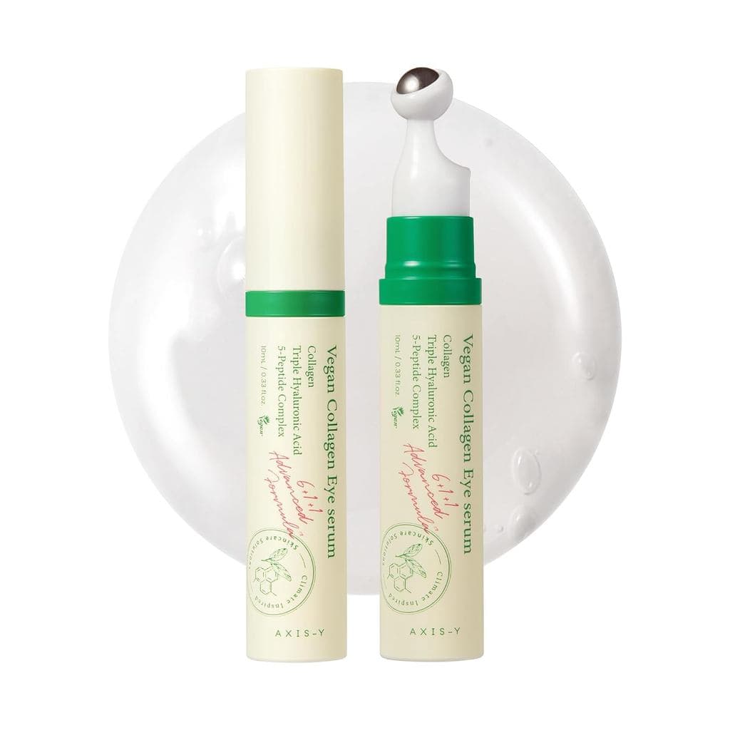Sérum para Olhos com Colágeno Vegano AXIS-Y com 2% de Niacinamida, Peptídeos, 0,33 fl. oz. |   Creme para os Olhos Vegan