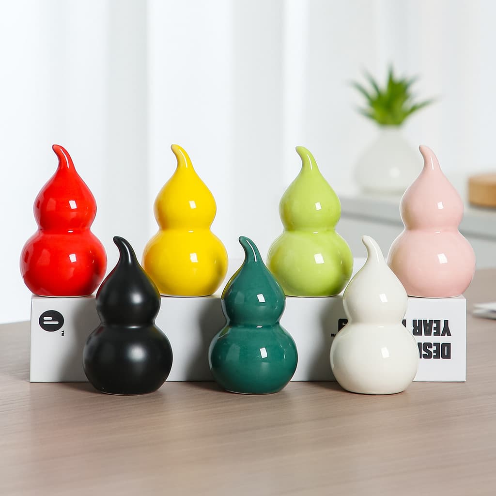 Cerâmica葫Lú Enfeite Mesa Decoração Sala Casa Presente Criativo Namorada Elegante