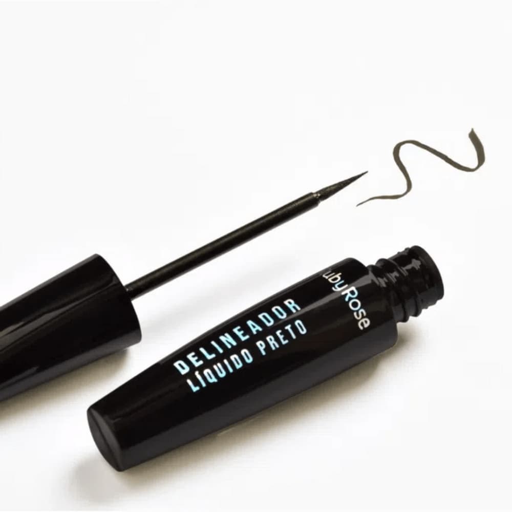 Delineador Liquido Preto Resistente a Agua RUBY ROSE
