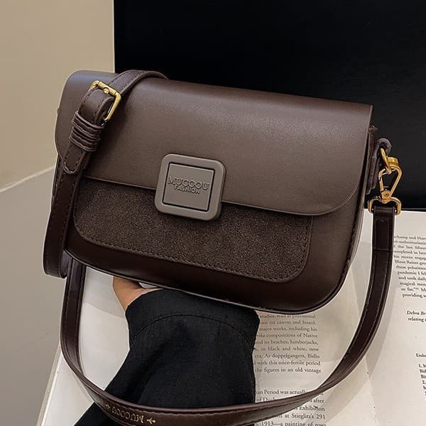 Bolsa de ombro feminina 2026 novo estilo pequena bolsa quadrada retrô bolsa Crossbody