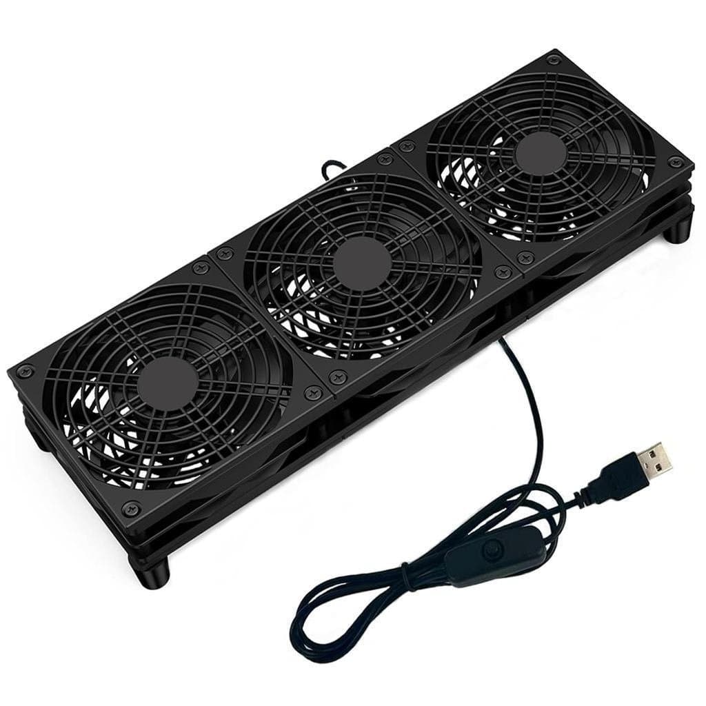 O ventilador de resfriamento VTRETUR para roteadores é adequado para coolers de computador, gabinetes de rede de áudio e