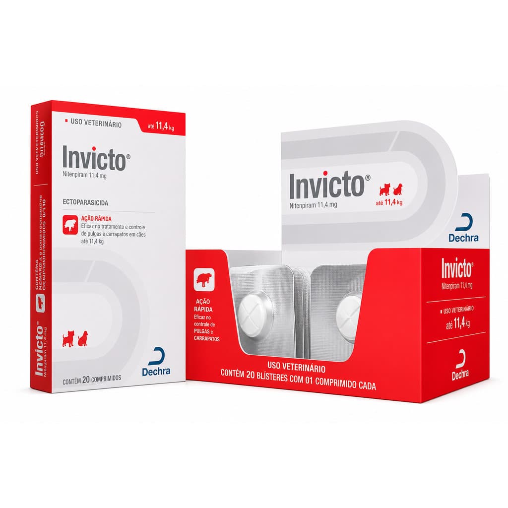 INVICTO 11,4MG CAIXA VERMELHA -  MG CAIXA FECHADA COM 20 COMPRIMIDOS
