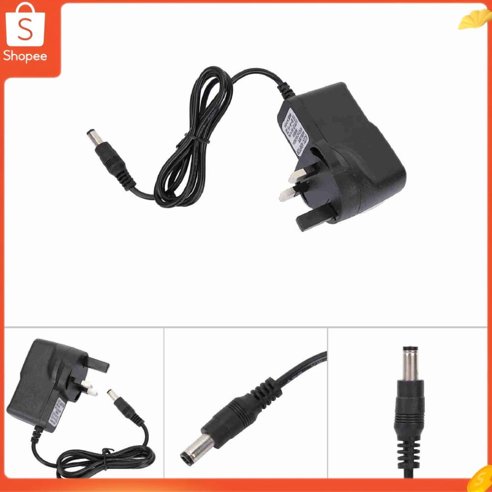 audiohome01.br Adaptador de alimentação universal 9V AC/DC para guitarra elétrica com efeito único
