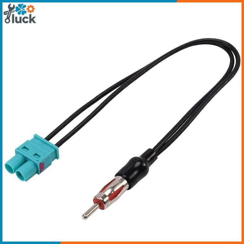 LTBR Adaptador De Cabo De Áudio Do Carro Antena Dupla Fêmea Fakra Rádio Para Padrão Moto Din Macho Aérea ~