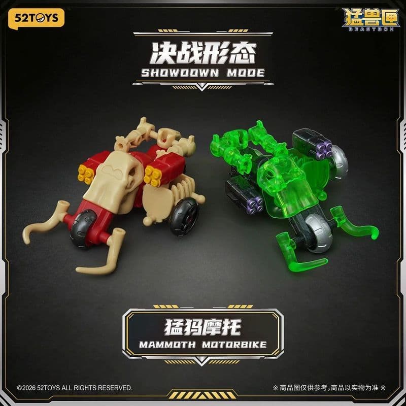 S] Beast Box Original [52TOY Figura Mecha em forma de caixa Blind Roaring Series Dinosaur Assembly Fit Change