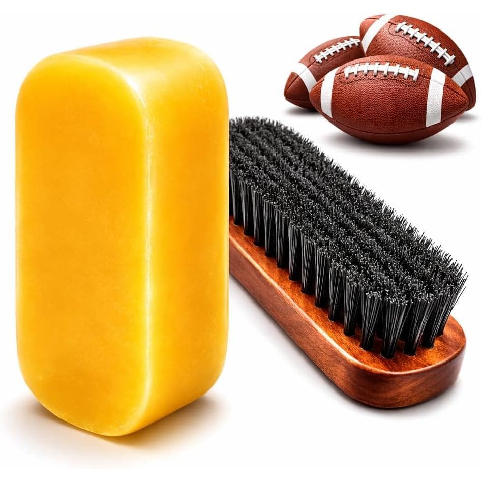 Kit de Preparação para Bolas de Futebol de Couro, Conjunto de Cera e Escova para Condicionamento de Bolas de Futebol, Al