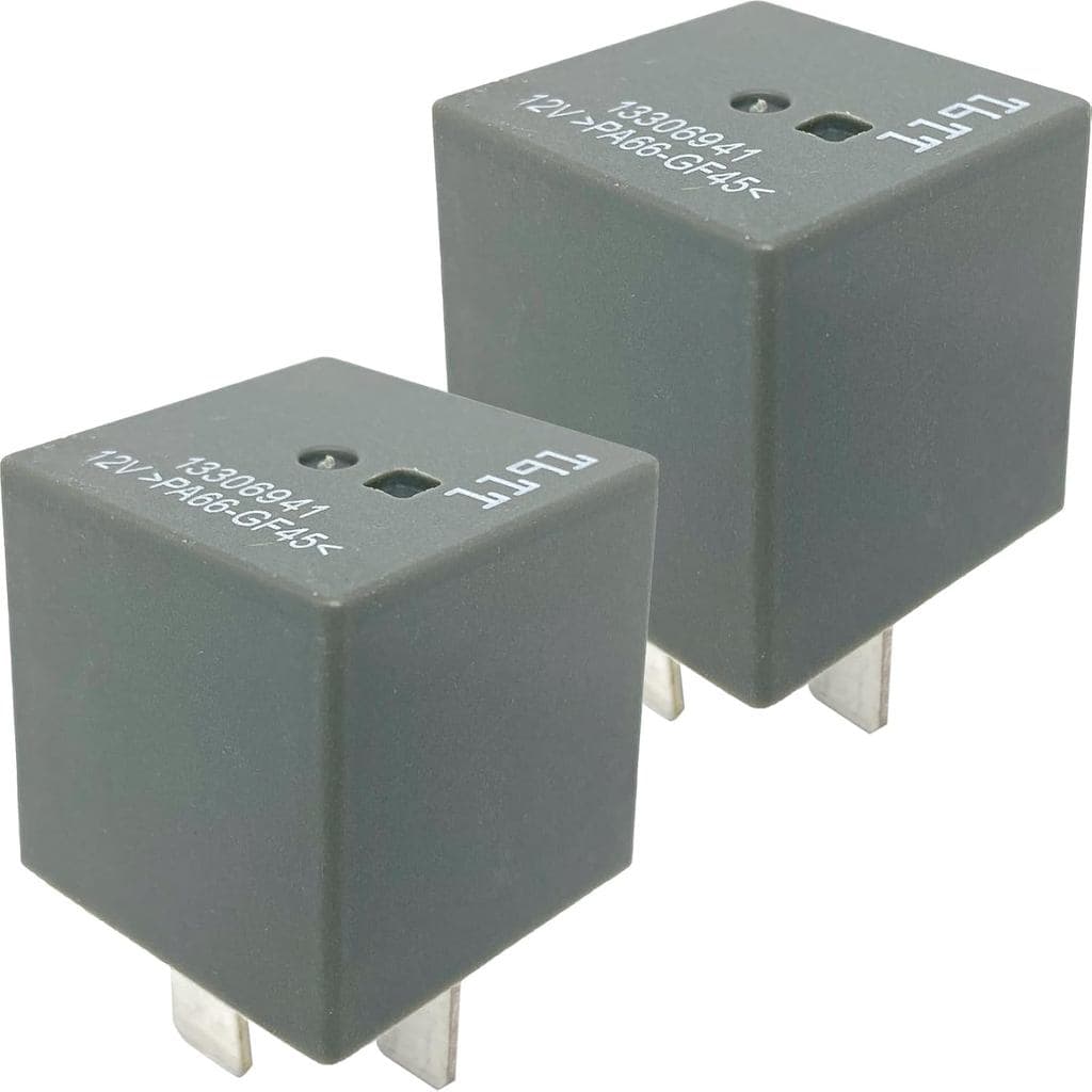 13306941 Relé (Pacote com 2) 12V 30A 4-Pinos SPST Relé de Potência Automotivo Compatível com Chevy Equinox Silverado GMC