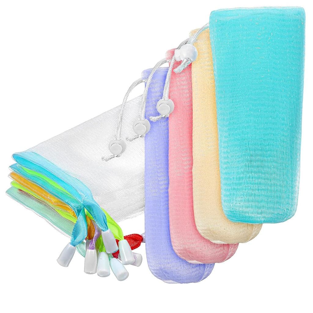 14 Peças de Sacos para Sabonete, Bolsa de Sabonete Esfoliante em Rede, Rede para Sabonetes, Bolsa de Rede para Bolhas co