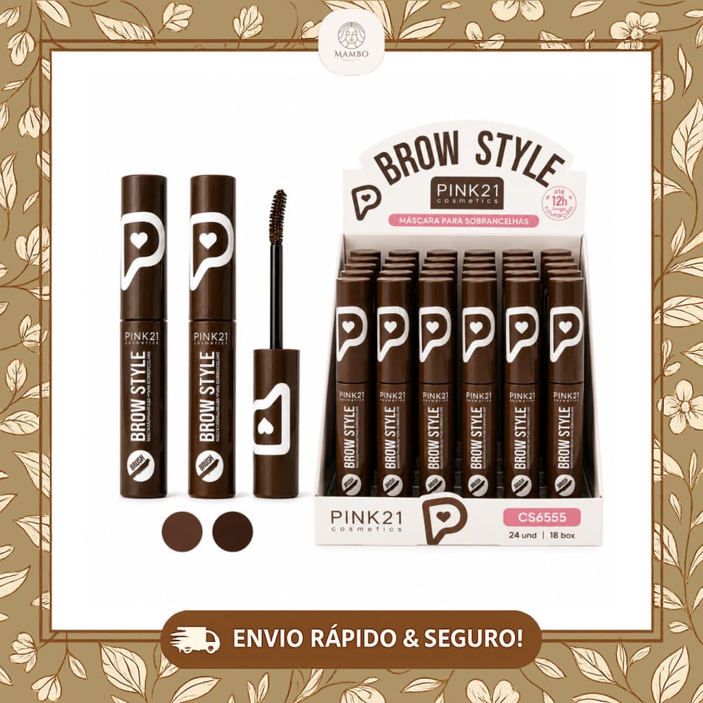 Máscara de Sobrancelhas Pink 21 Brow Style 12h - Delineador