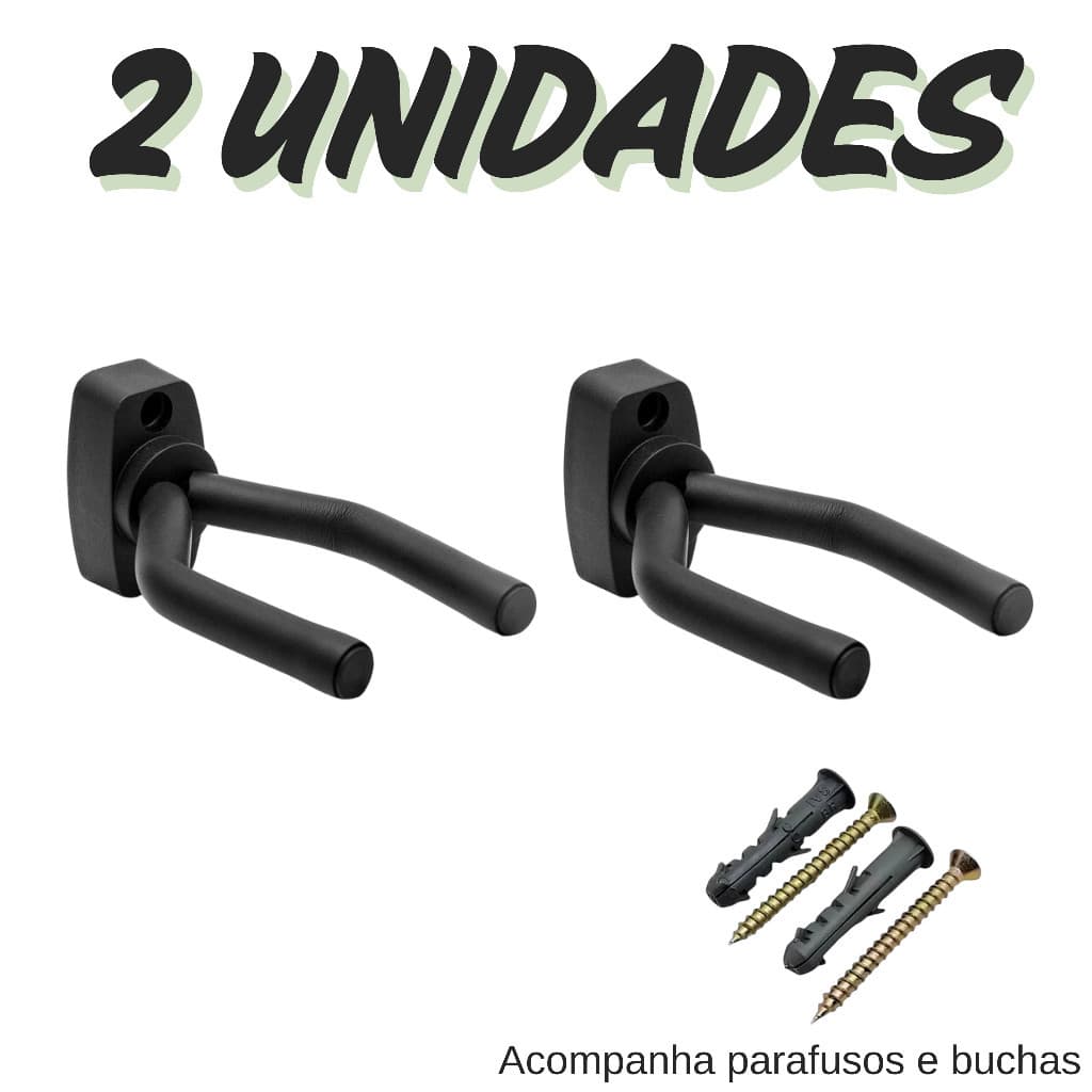 4 unidades suporte parede para violao aço violão guitarra instrumentos musicais + Parafuso e Bucha