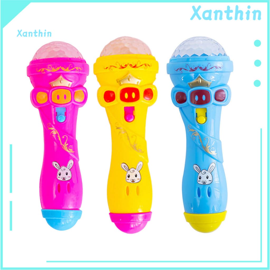 Brinquedo Leve Para Microfone Infantil Brilhante