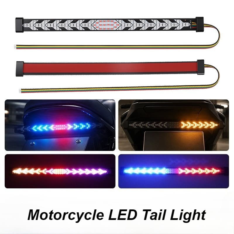 Luz Traseira Universal De 30cm , 12V , 24V , Lâmpada De Freio Estroboscópica , Indicador De Aviso De Seta Dinâmica , Pis