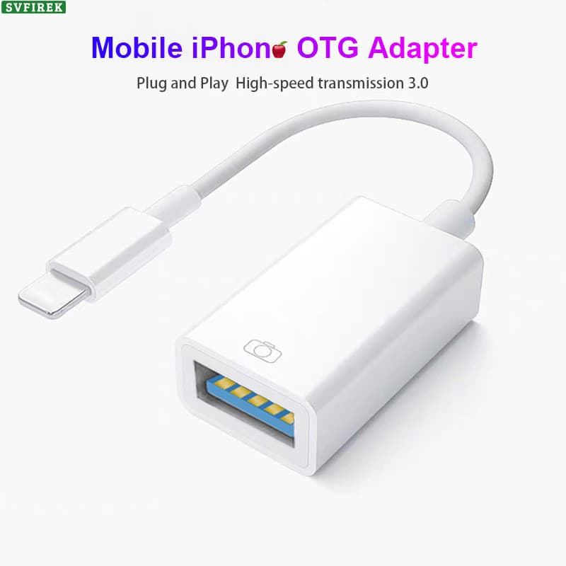 Adaptador Lightning USB3.0 OTG Plug And Play Carregamento De Transferência De Dados Suporte Simultaneamente Câmera De Di