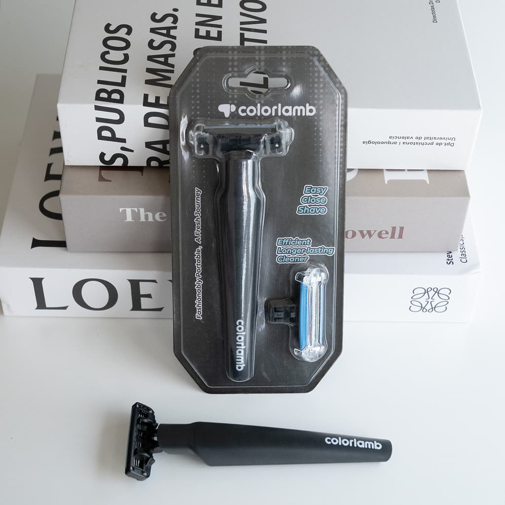 Yanyang Razor Manual Navalha masculina não importada com três camadas e faca para barba