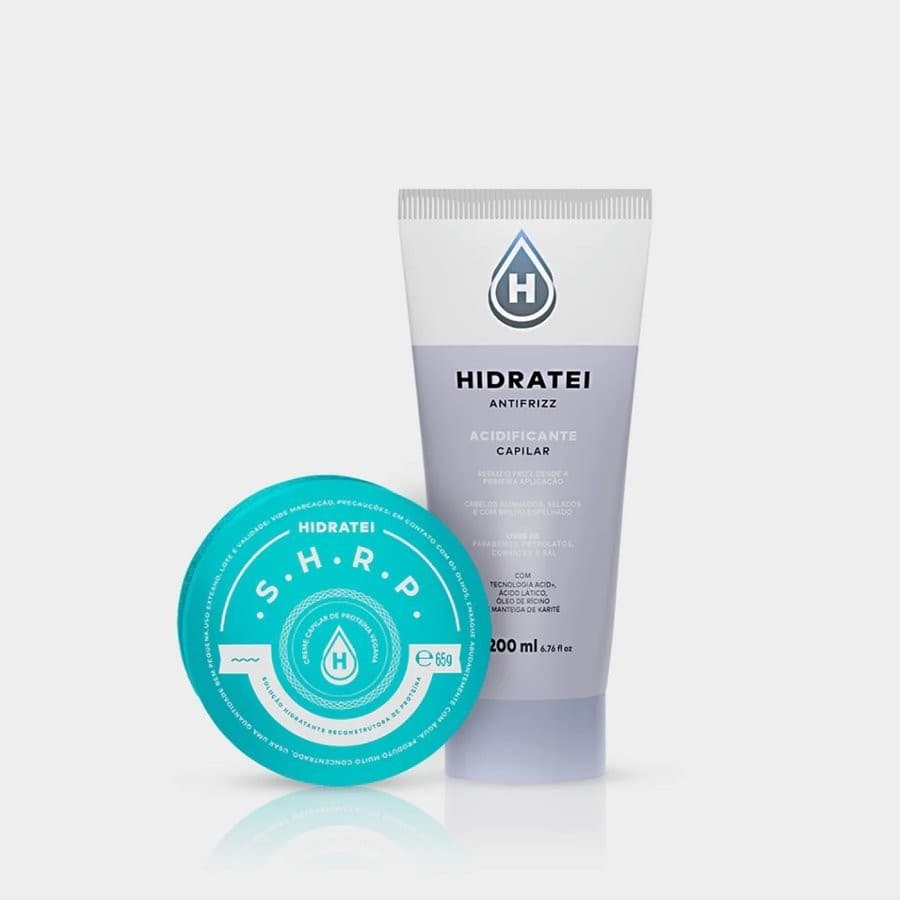 H 1 ACIDIFICANTE CAPILAR ANTIFRIZZ 200G + 1 CERA ANTIFRIZZ 12G