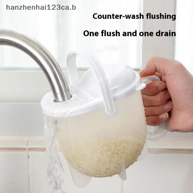 Filtro De Arroz HAN Com Alça , Tigela De Lavagem Tampa Itens De Cozinha Multifuncionais Convenientes Para Grãos De N