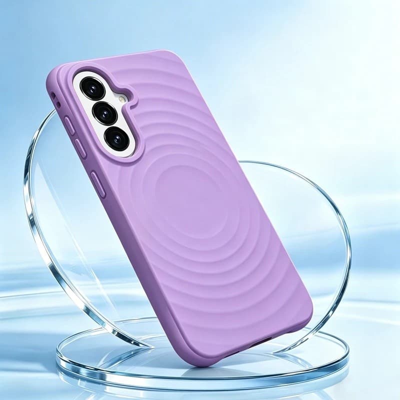Capa Macia Magnética Para Samsung Galaxy A57 A56 A55 A36 A35 Ondulação De Água Silicone Magnético De Telefone