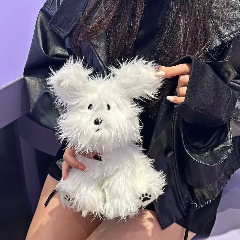 Scripble filhote de cachorro boneca de pelúcia bonito cão boneca bonito brinquedo travesseiro decoração boneca menina pr