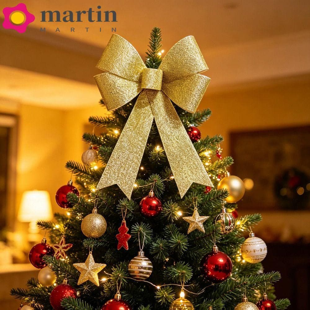 Ornamento De Suspensão De Árvore De Natal MARTIN , Pingente De Laço LED Reutilizável Brilhante , Portátil