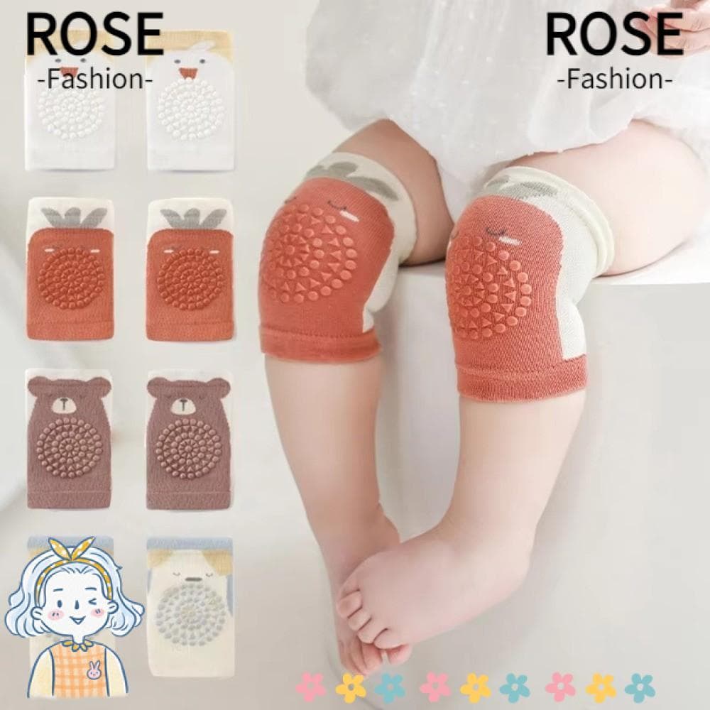 ROSEGOODS Joelheiras Para Bebês , Protetor De Joelho Infantil Fino E Antiderrapante De Verão Segurança Engatinhar
