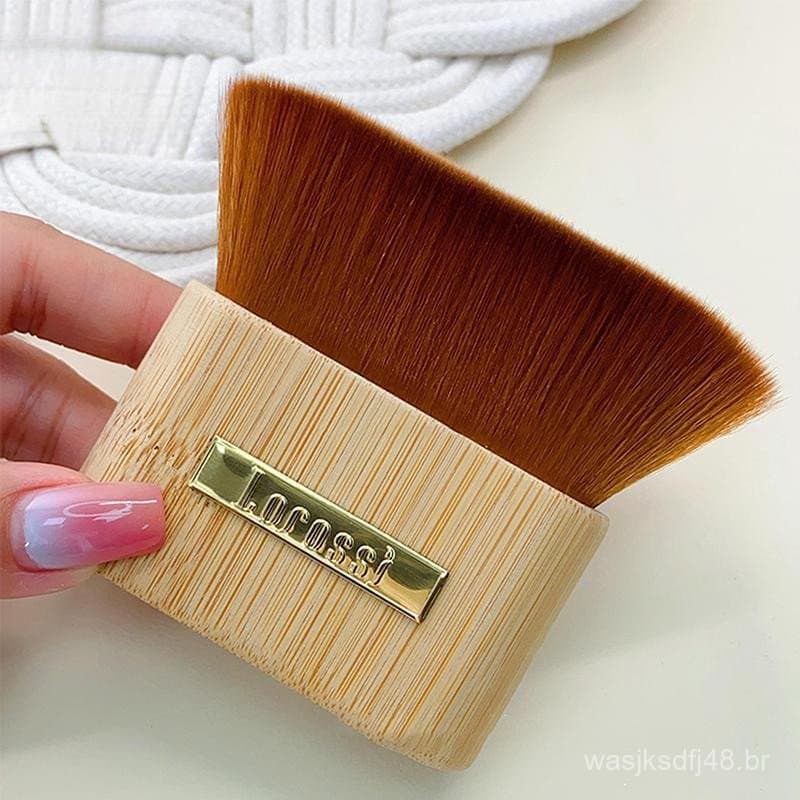 TB-Unhas De Madeira Ferramenta Da Arte Do Prego Limpador Escova De Limpeza De Poeira Macia Acrílico UV Polonês Gel Manic