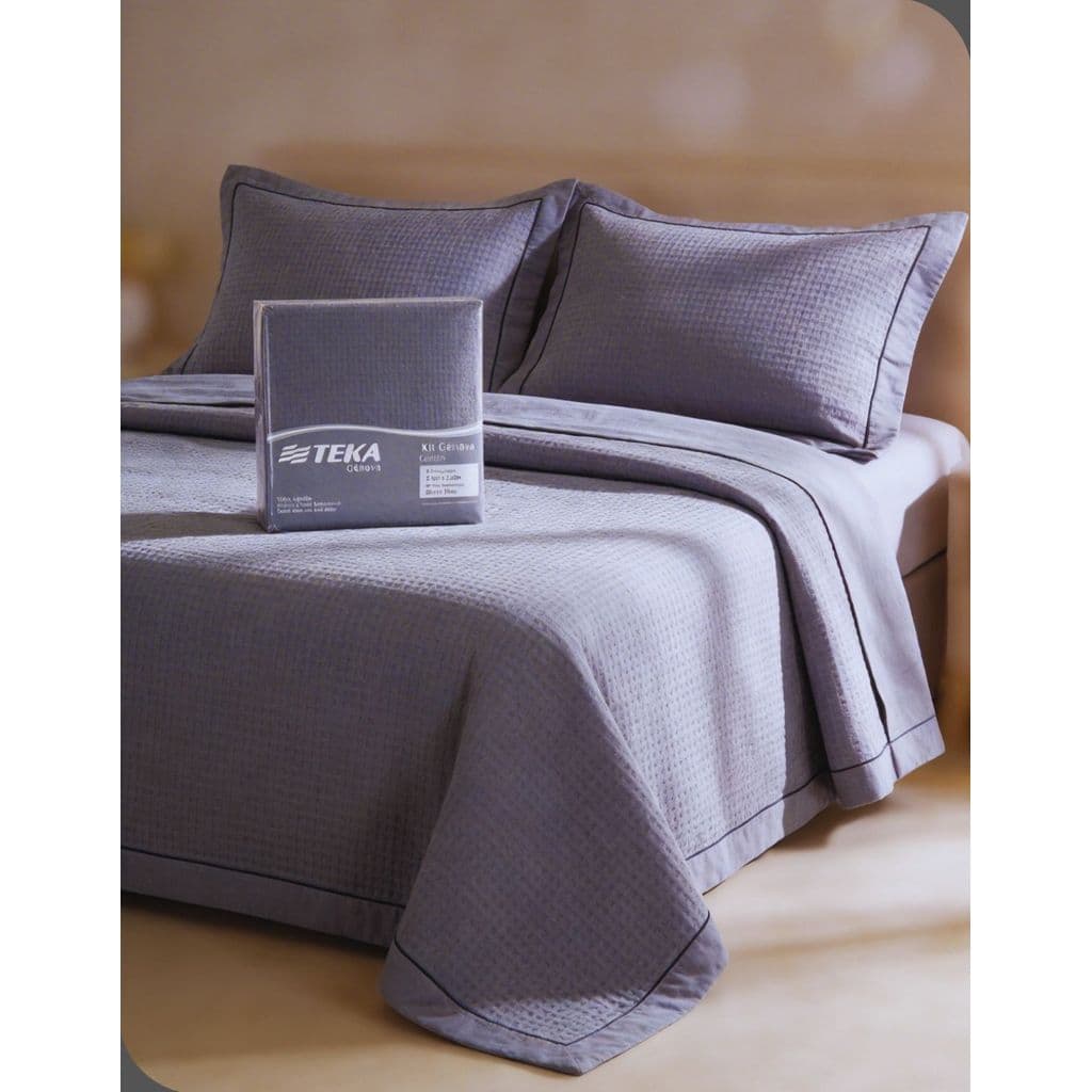 Jogo de Cama Queen 3 Peças 100% Algodão Kit Roupa de Cama Grafite Enxoval Porta-Travesseiro 50x70